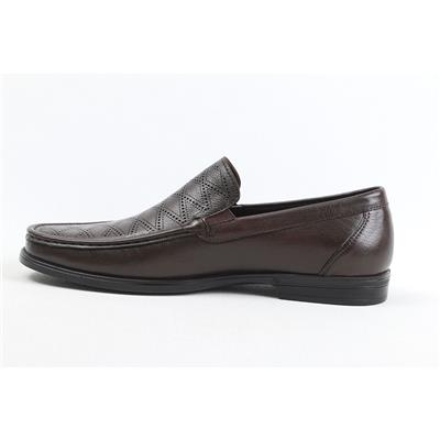 Ulus T-63-1  Delikli Kahve Loafer Ayakkabi