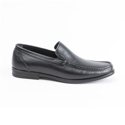 Ulus T-73-1 Delikli Siyah Loafer Ayakkabi