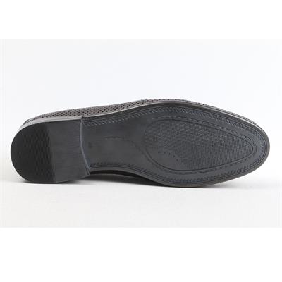 Ulus T-766 Delikli Kahve Loafer Ayakkabi