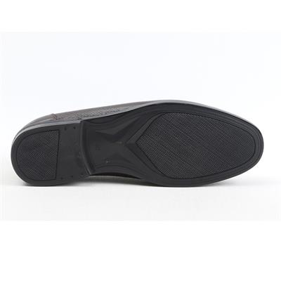 Ulus T-766 Delikli Siyah Loafer Ayakkabi