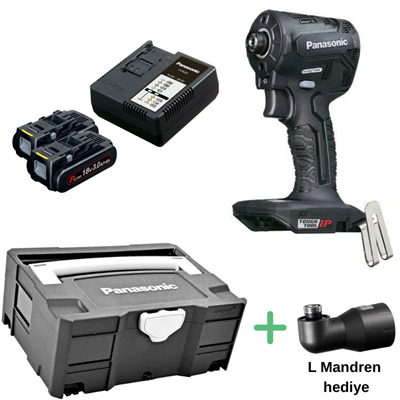 PANASONIC EY1PD1PN2G Akülü Torklu Vidalama (18V-3,0Ah Pil Seti - Systainer Çanta)