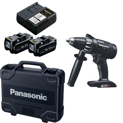 PANASONIC EY7450LJ2G Akülü Matkap-Vidalama (18V-5,0Ah Pil Seti - Çanta)