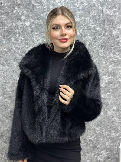 Kadın Peluş Kürklü Mont