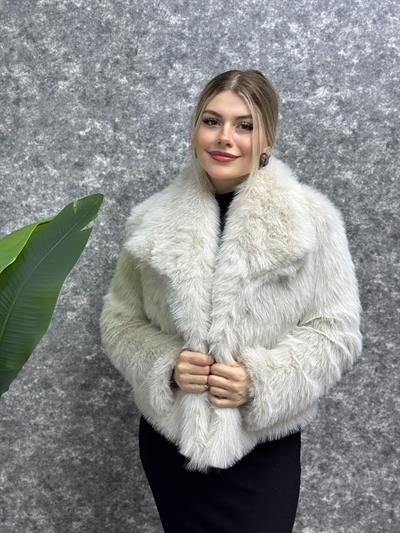 Kadın Peluş Kürklü Mont