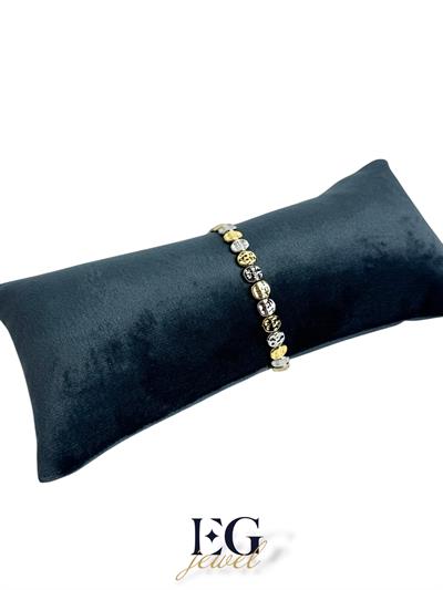 Işıltılı Gold Silver Antique Bileklik