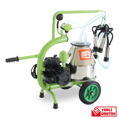 Bartech C 20 Kuru Tip Tekli İnek Sağım Makinesi - Alüminyum Güğüm