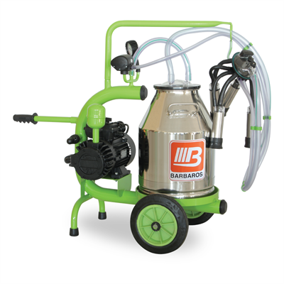 Bartech C 30 Kuru Tip Tekli İnek Sağım Makinesi - Paslanmaz Güğüm