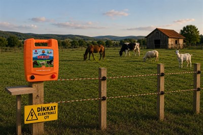Bekçi 2.0J 5000M2 Sensörlü Elektrikli Çit Sistemi Ahşap Kazık Dahil