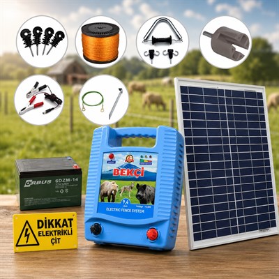 Bekçi 9.4J 30000M2 Güneş Enerjili - Sensörlü Elektrikli Çit Sistemi