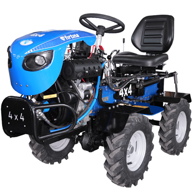 Fırtına Oturmalı Tip 4x4 Belden Kırmalı 12HP Antor Motorlu Dizel Çapa Makinesi - Hidrolik Direksiyon - Marşlı