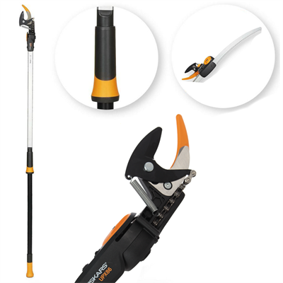 Fiskars Power Gear UPX 86 Yüksek Dal Budama Makası+Testere
