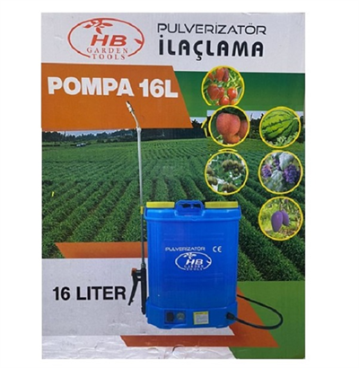 HB AKÜLÜ ŞARJLI SIRT TİPİ İLAÇLAMA MAKİNESİ - 16 Lt.