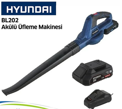 Hyundai BL202-1X2A Akülü Üfleme Makinesi (Akü ve Şarj Dahil)