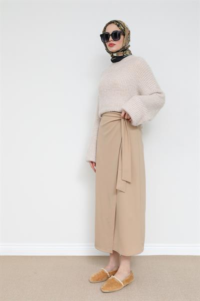 Anvelop Uzun Etek - Krem