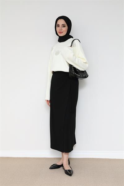 Anvelop Uzun Etek - Siyah