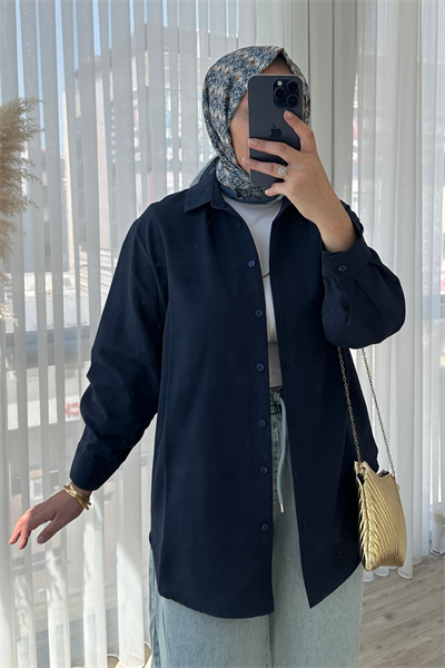 Basic Gömlek - Lacivert