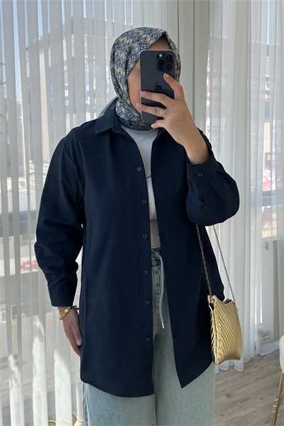 Basic Gömlek - Lacivert