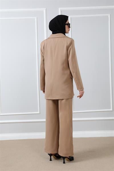Blazer İkili Takım - Camel