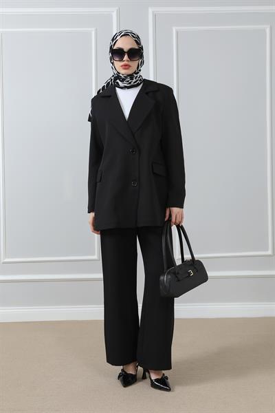 Blazer İkili Takım - Siyah