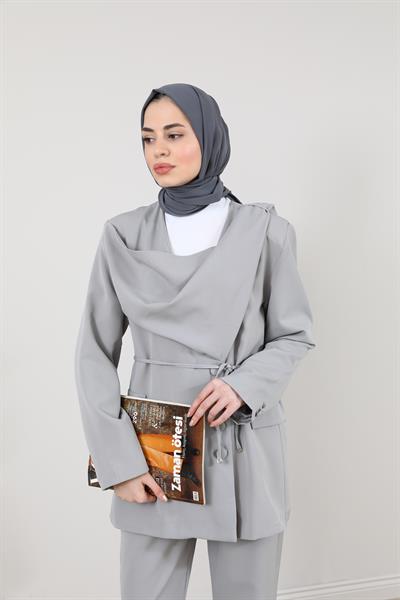Ceketli Takım - Gri