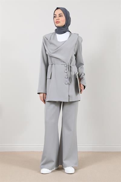 Ceketli Takım - Gri