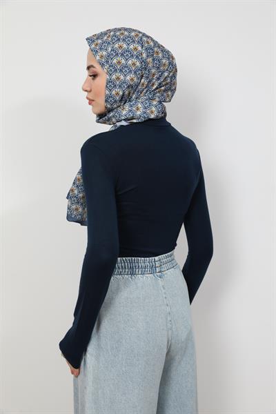 Dik Yakalı Basic - Lacivert