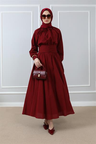 Etek Bluz Takım - Bordo