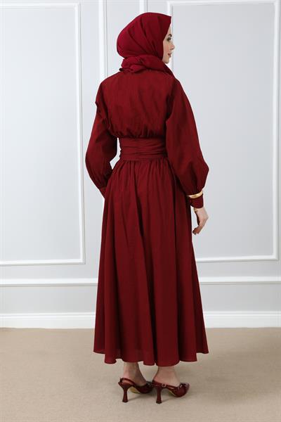 Etek Bluz Takım - Bordo