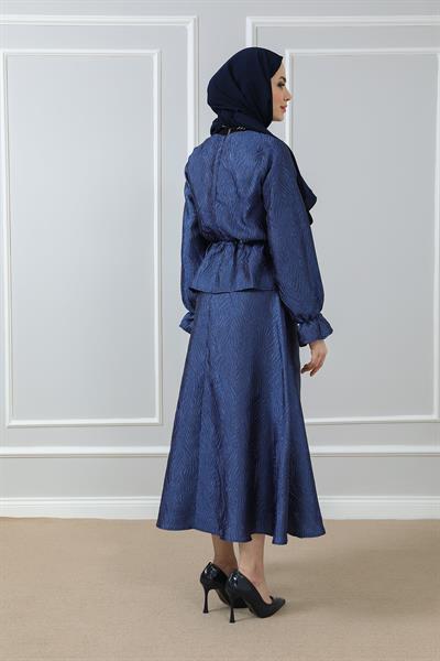 Etek Bluz Takım - Lacivert