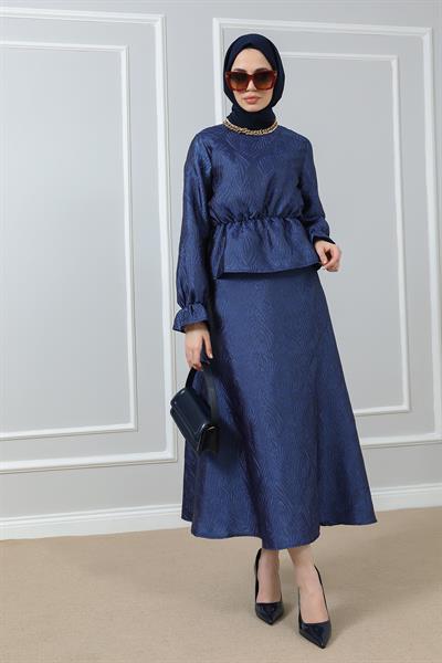 Etek Bluz Takım - Lacivert