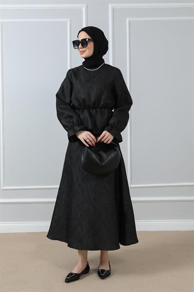 Etek Bluz Takım - Siyah