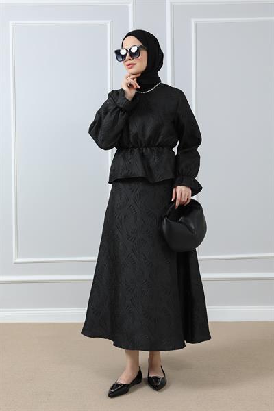 Etek Bluz Takım - Siyah