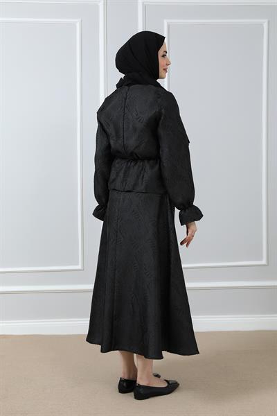 Etek Bluz Takım - Siyah