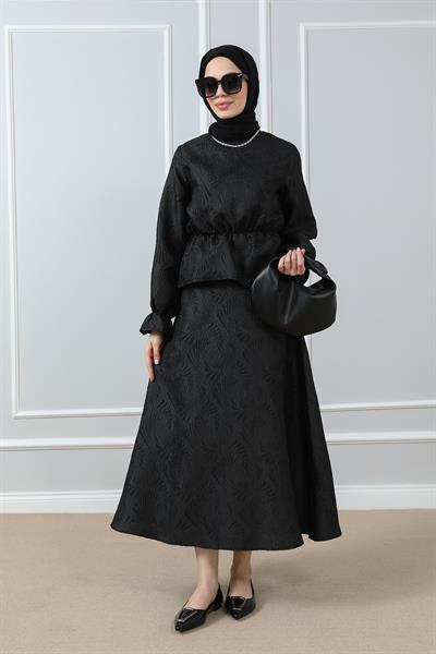 Etek Bluz Takım - Siyah