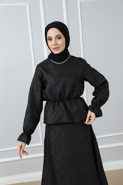 Etek Bluz Takım - Siyah