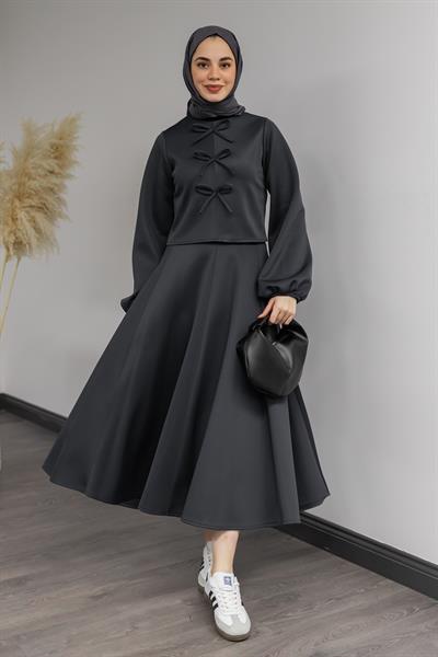 Fiyonklu Scuba Takım - Gri