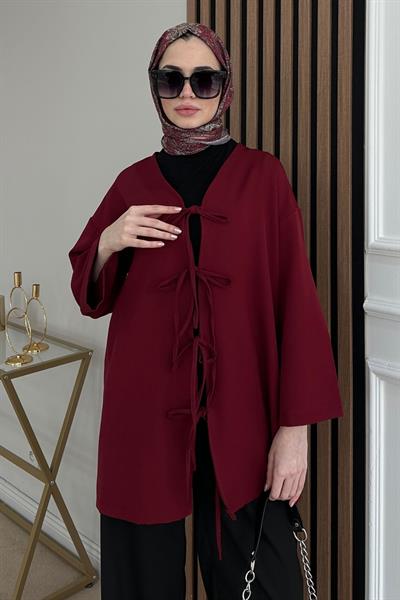 Fiyonklu Tunik - BORDO