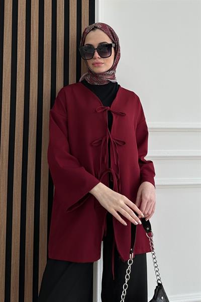 Fiyonklu Tunik - BORDO