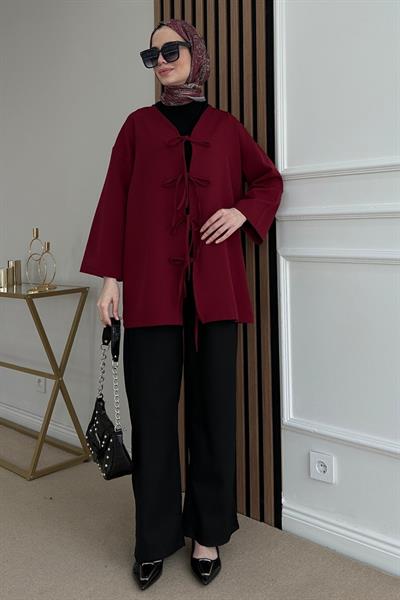 Fiyonklu Tunik - BORDO
