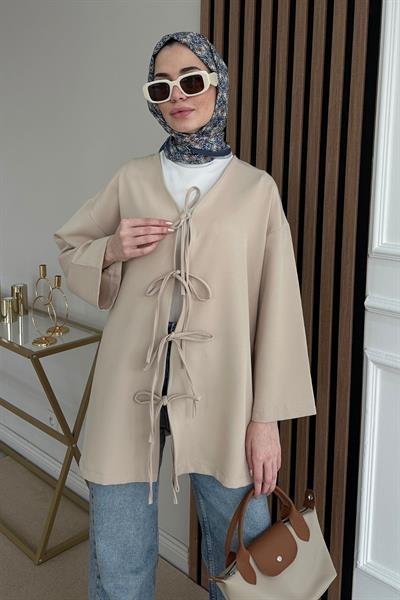 Fiyonklu Tunik - KREM