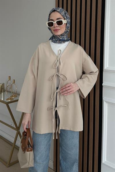 Fiyonklu Tunik - KREM