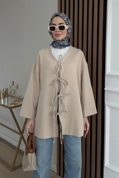 Fiyonklu Tunik - KREM