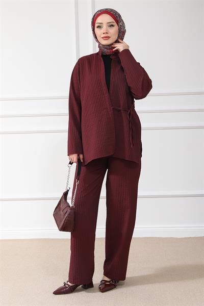 Gofre Takım - Bordo