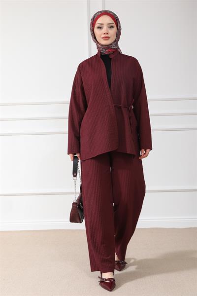 Gofre Takım - Bordo