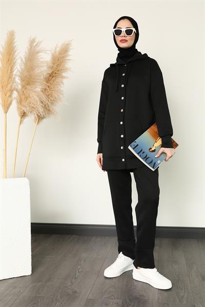 İkili Eşofman Takımı - Siyah