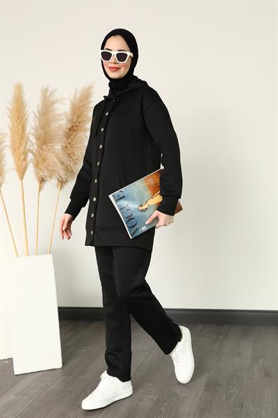 İkili Eşofman Takımı - Siyah