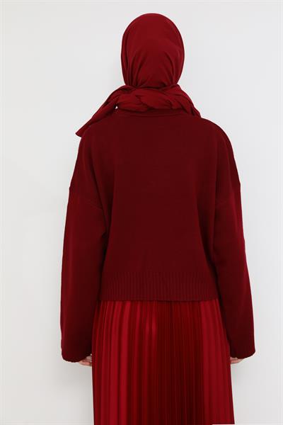 İncili Triko - Bordo