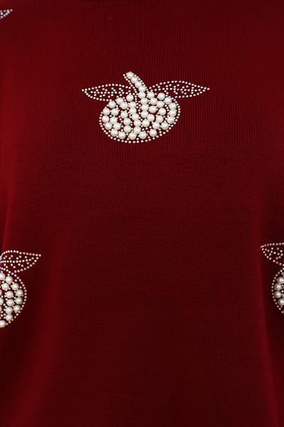 İncili Triko - Bordo