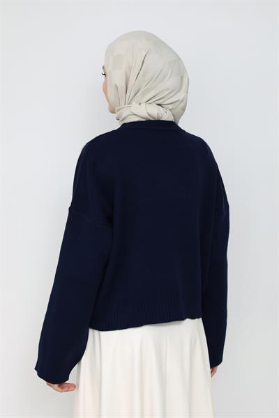 İncili Triko - Lacivert