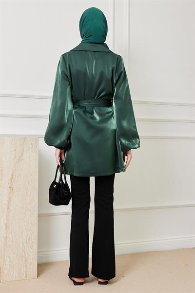 Jakarlı Ceket - YEŞİL